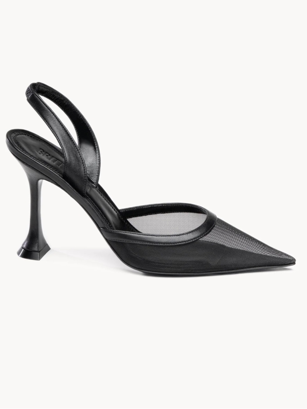 Britt Netta Esme 95 Black Slingback Shoes 38 US 8 Italy NEW $580